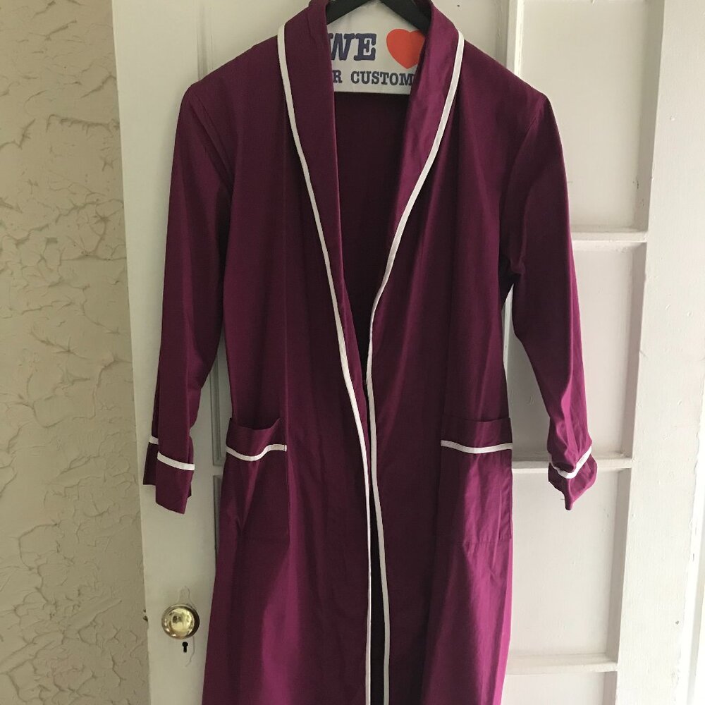 Alexander Del Rossa  Burnt Burgundy  Wrap Robe